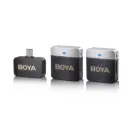 BOYA BY-M1V4 2-Person Wireless Microphone System forType-C Mobile Devices (2.4 GHz)(Neck mic. Wireless)