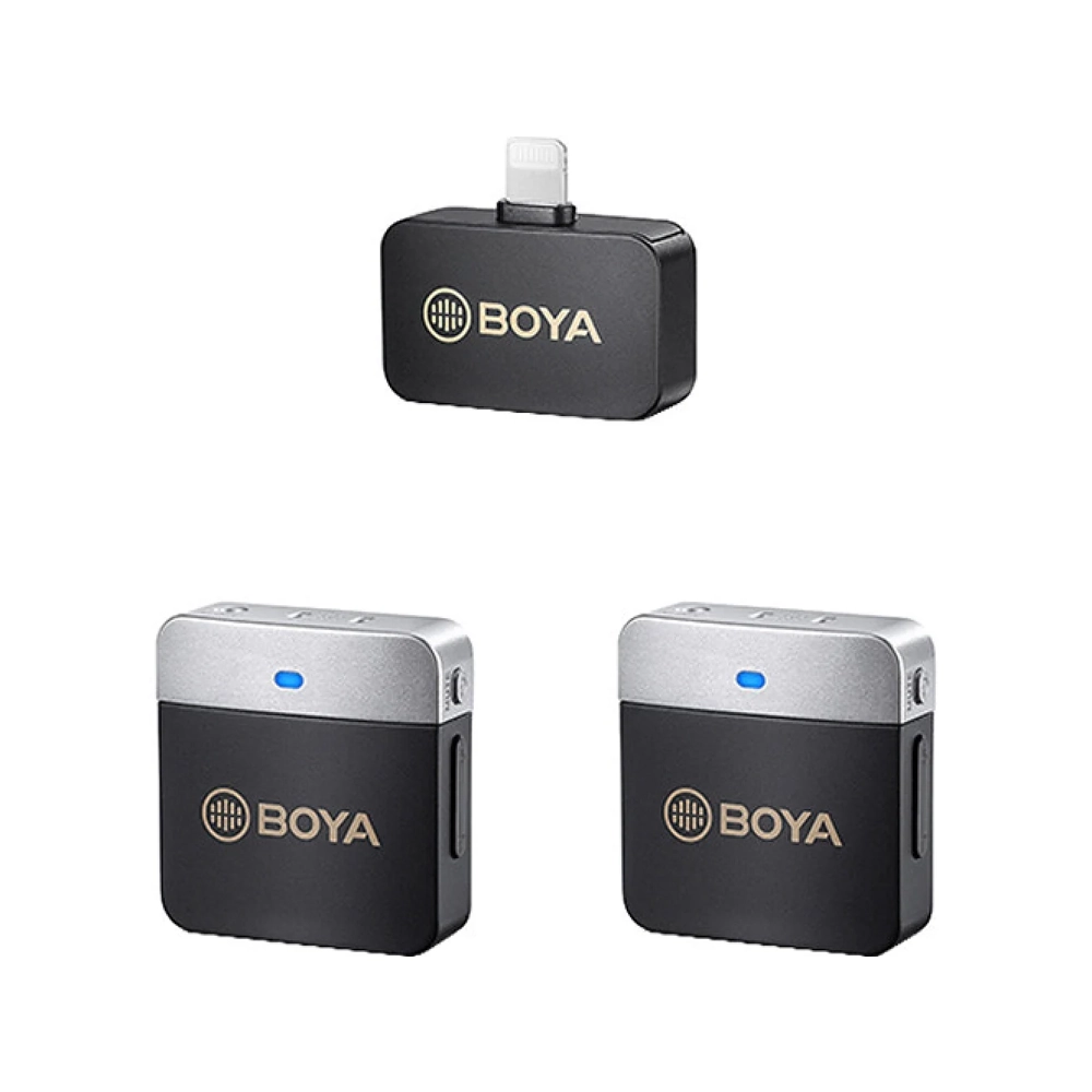 BOYA BY-M1V6 2-Person Wireless Microphone System for iOS Devices (2.4 GHz)(Neck mic. Wireless)