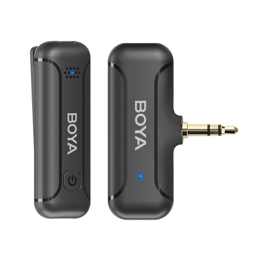 BOYA BY-WM3T2-M1 one person Wireless Lavalier Microphone Plug Play Microphone with 3.5mm TRS Connector for Camera (Neck mic. Wireless)
