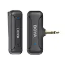 BOYA BY-WM3T2-M1 one person Wireless Lavalier Microphone Plug Play Microphone with 3.5mm TRS Connector for Camera (Neck mic. Wireless)