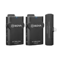 BOYA BY-WM4 PRO-K4 Two-Person Digital Wireless Omni Lavalier Microphone System for Lightning iOS Devices (2.4 GHz)  (Neck mic. Wireless)