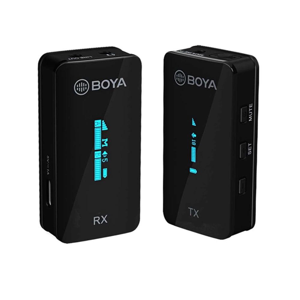 BOYA BY-XM6-S1 Digital Camera-Mount True-Wireless 1-Person Microphone System (2.4 GHz) (Neck mic. Wireless)