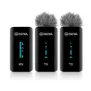 BOYA BY-XM6-S2 Ultra Compact 2.4GHz Dual Wireless Microphone for Camera (Neck mic. Wireless)
