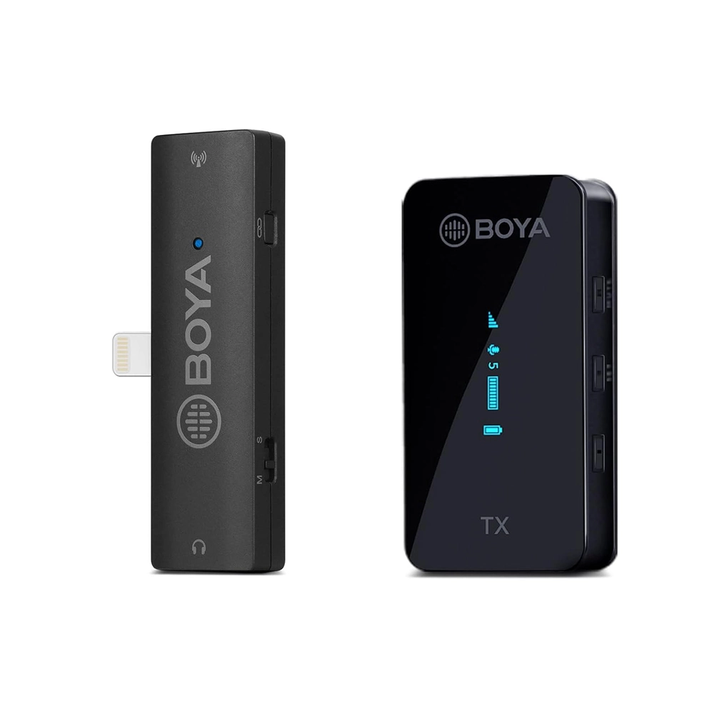 BOYA BY-XM6-S3 Digital True-Wireless Microphone System for iOS Devices (2.4 GHz) (Neck mic. Wireless)