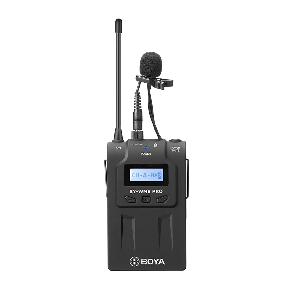 BOYA - TX8 PRO - UHF Dual Channel Wirless Transmitter (Neck mic. Wireless)