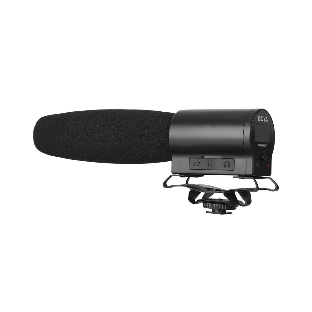 BOYA-BY-DMR7 Shotgun Microphone with Integrated Flash Recorder
