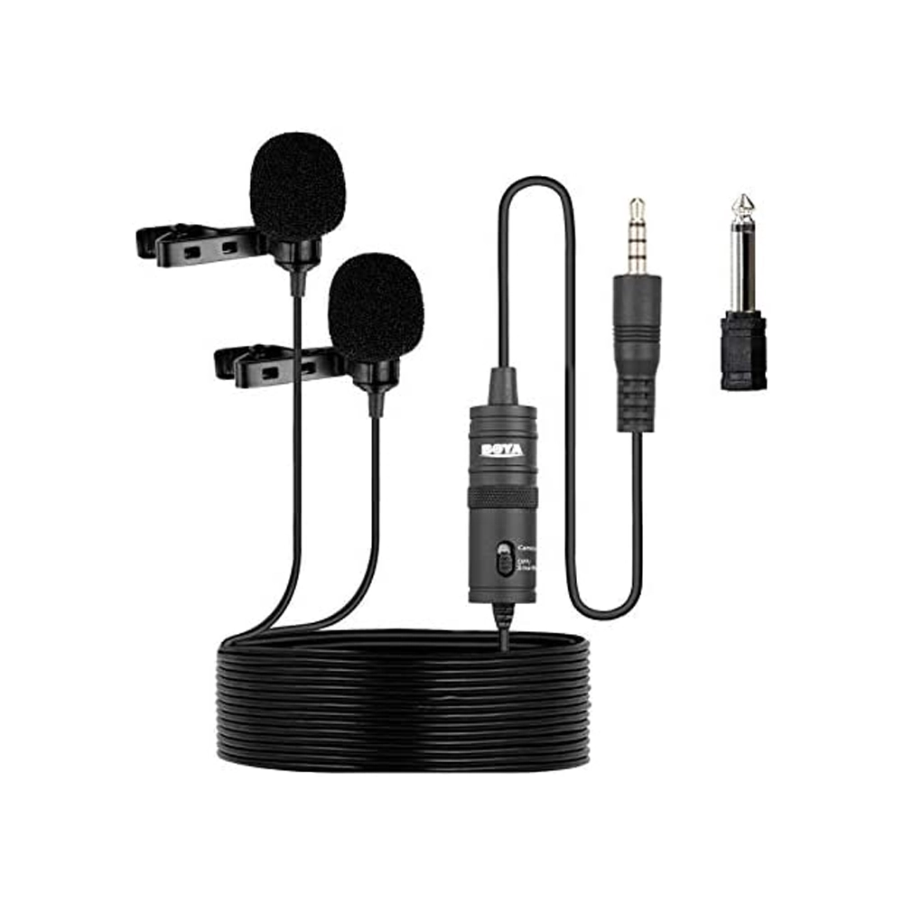 BOYA-BY-M1DM Dual Lavalier Universal Microphone