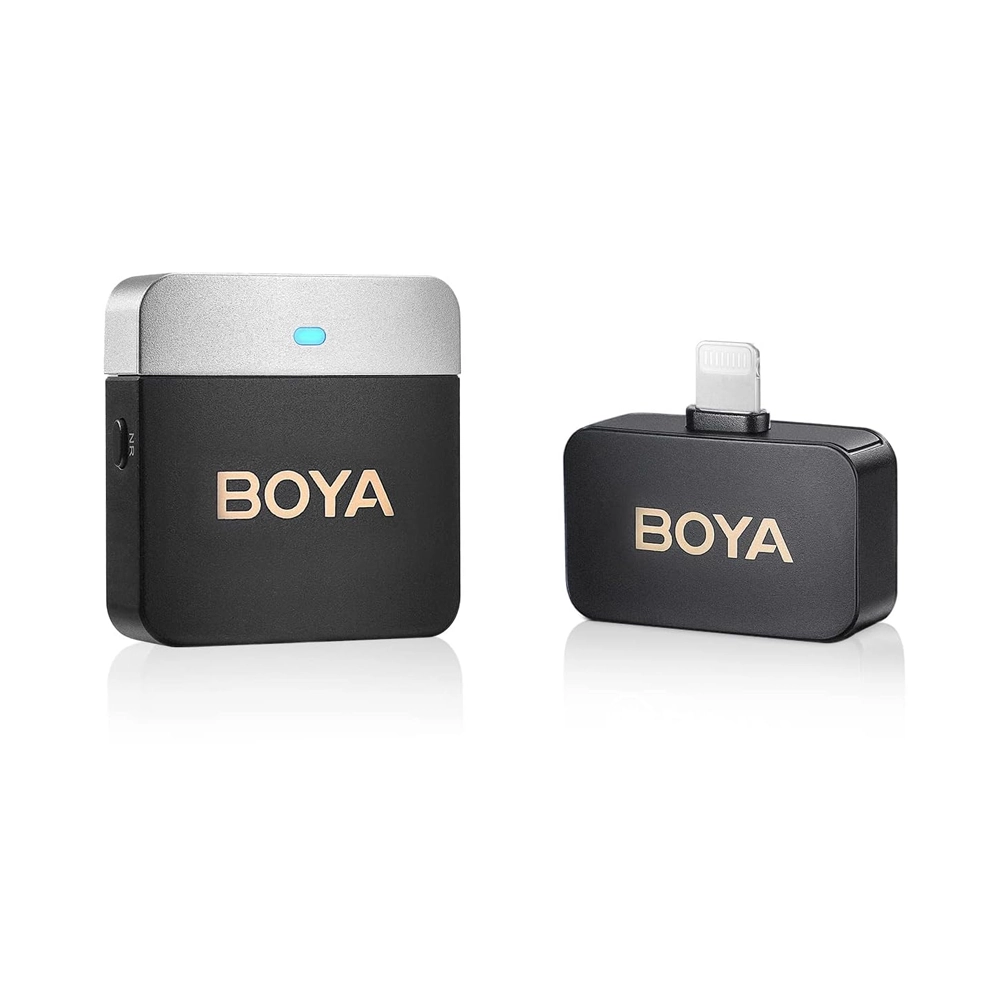 BOYABY-M1V5 Wireless Microphone System for iOS Devices (2.4 GHz)(Neck mic. Wireless)