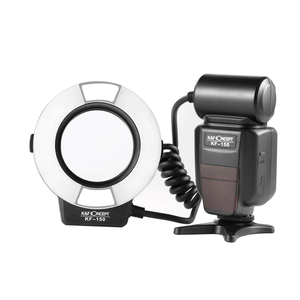 K&F Concept150 TTL Marco Ring Flash for Canon