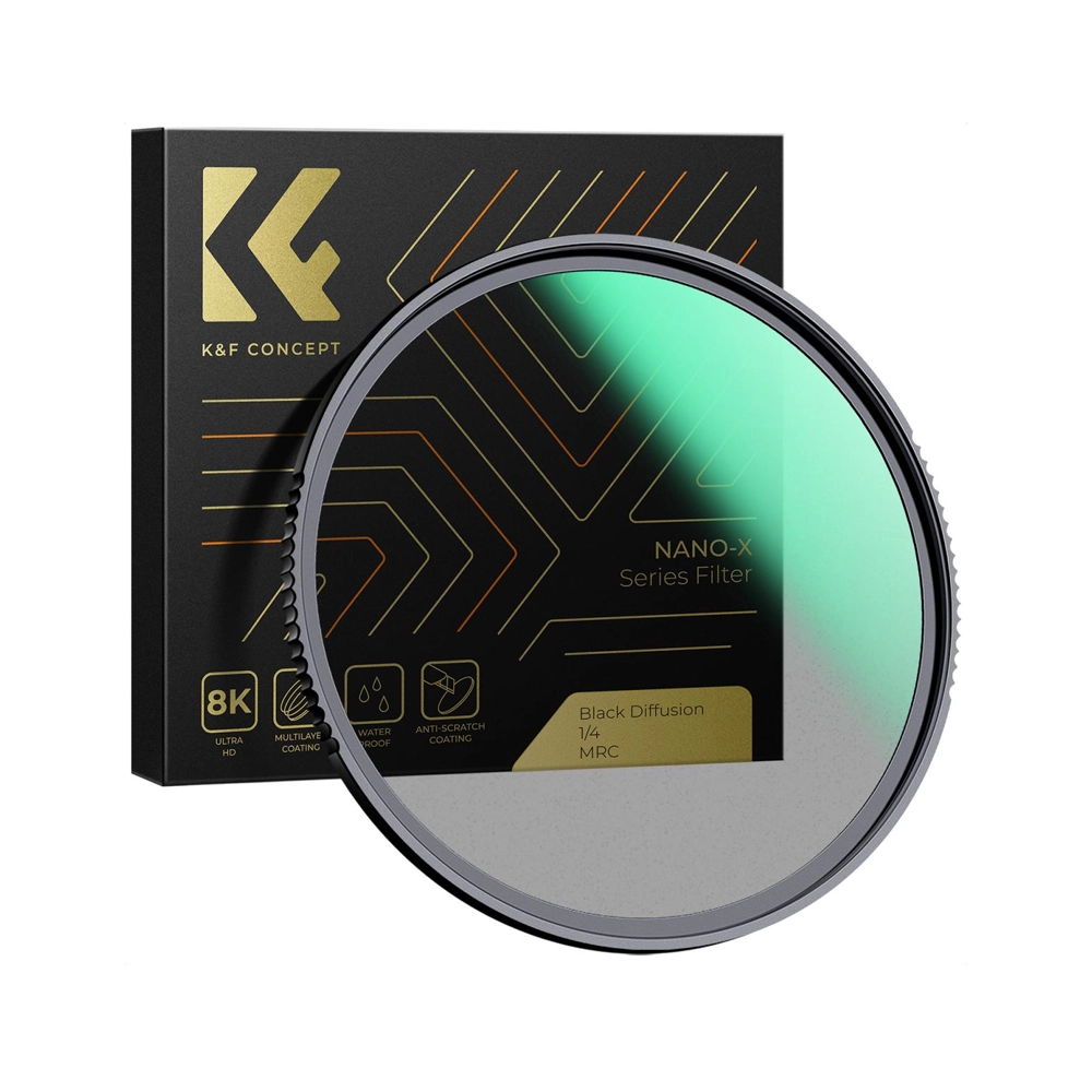 KF01.1481 67mm  Black Diffusion 1/4 MRC NANO-X Series Special Effects Filter Ultra-Clear Multi-layer Coated