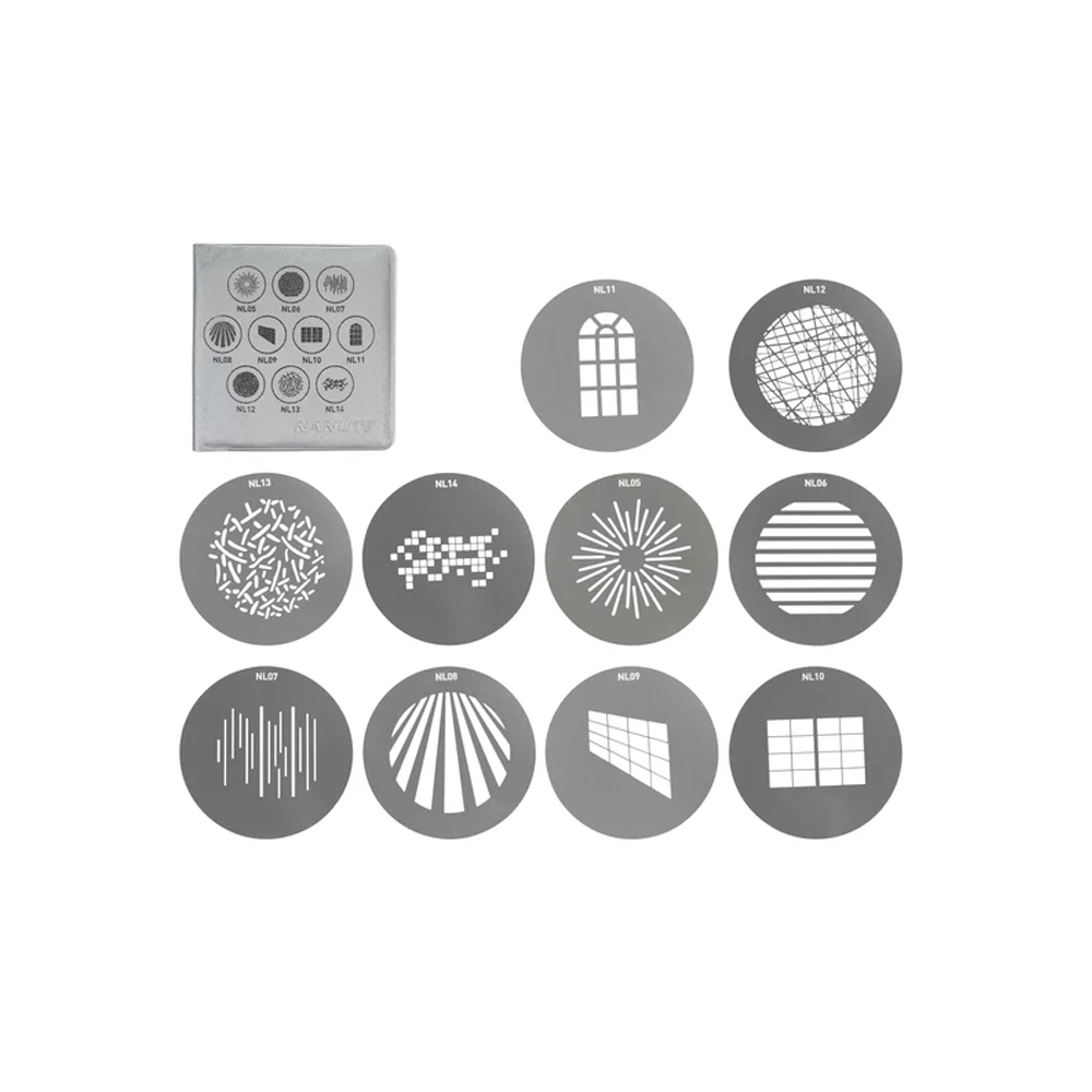 NANLITE AS-GB-FZ60-SET1 Gobo Set1(10pcs) for Forza60/60B
