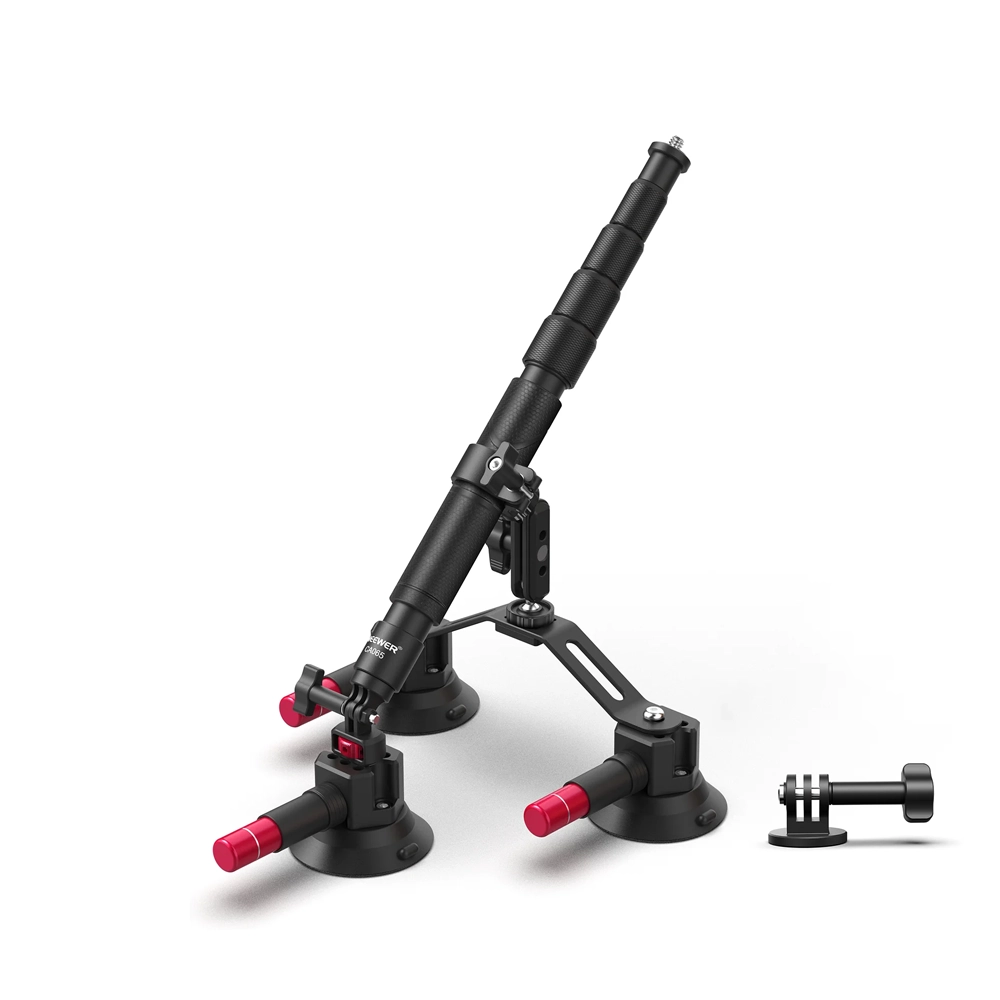 NEEWER CA065 Triple Suction Cup Car Mount with Selfie Stick 110cm (10103631)