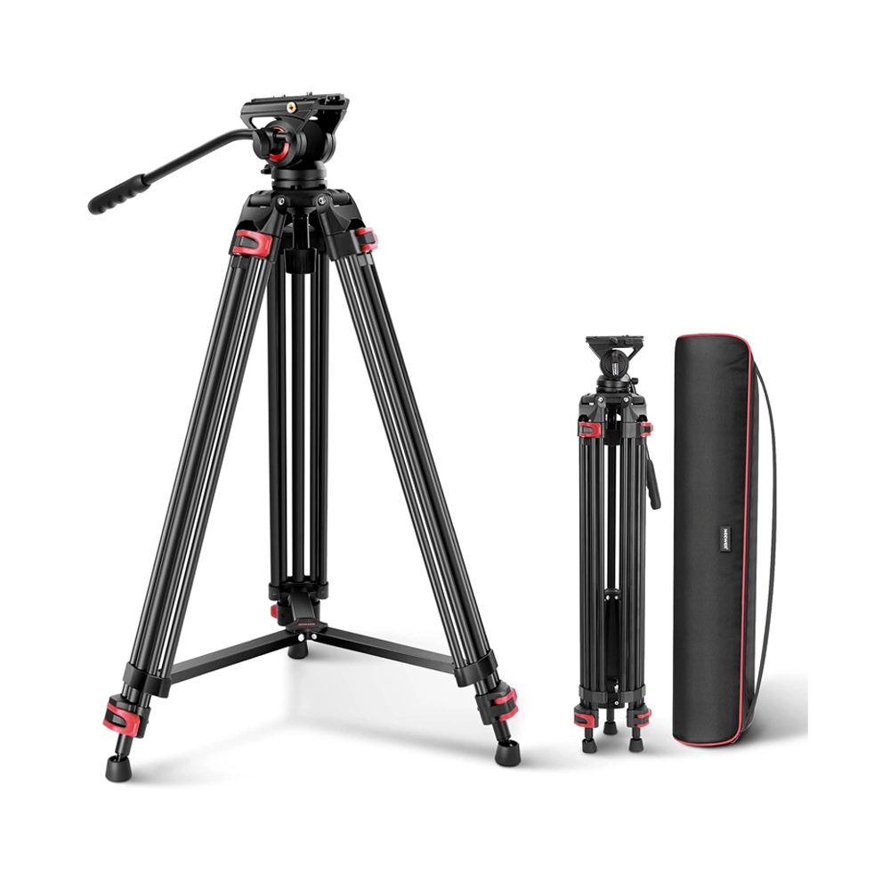 NEEWER GM88 189cm PROFESSIONAL VIDEO TRIPOD WITH FLUID DRAG PAN HEAD  (10101048)
