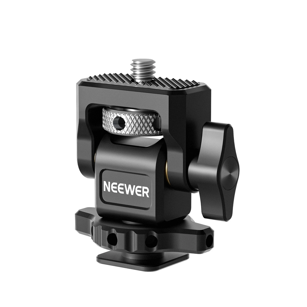NEEWER MA002 Swivel& Tile Adjustable cold shoe monitor mount 1/4 screw (10103532)