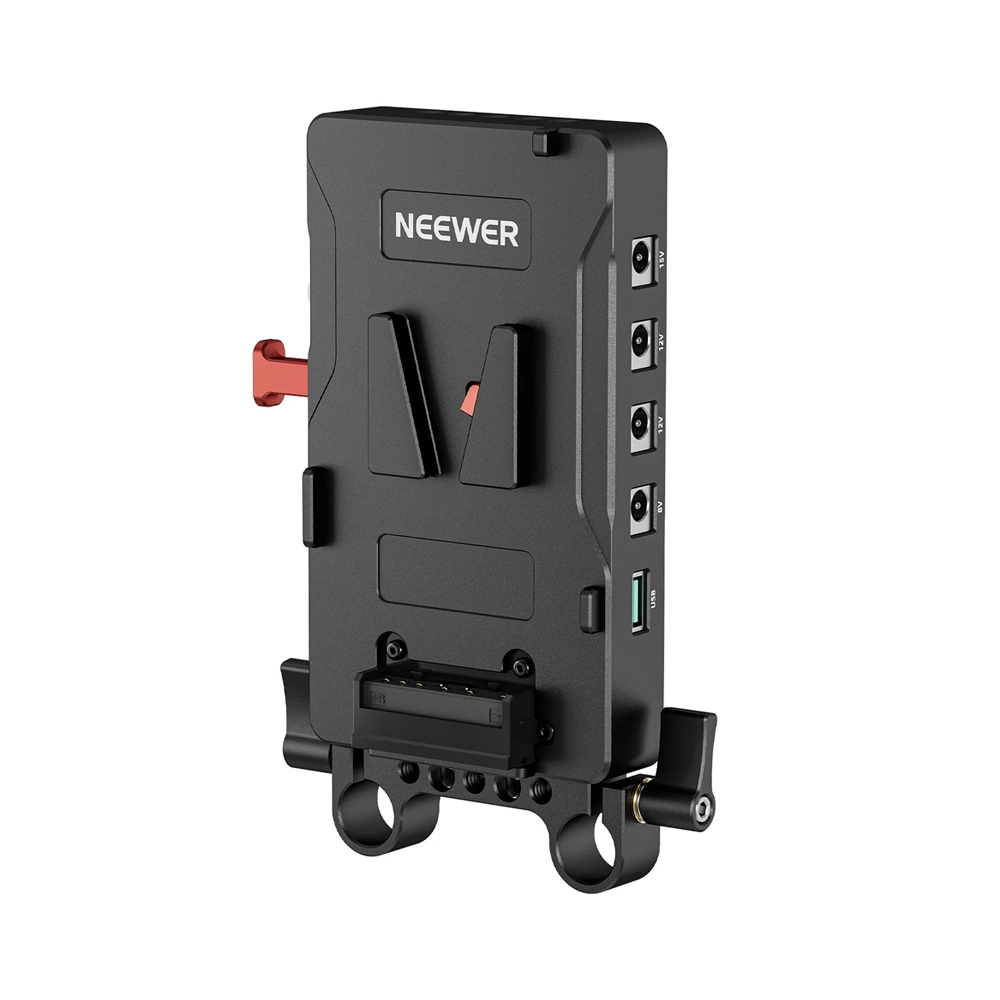 NEEWER VB-A1 V mount Battery with Adapter Plate with Dual 15mm rod clamp VB-A1 (10102660)