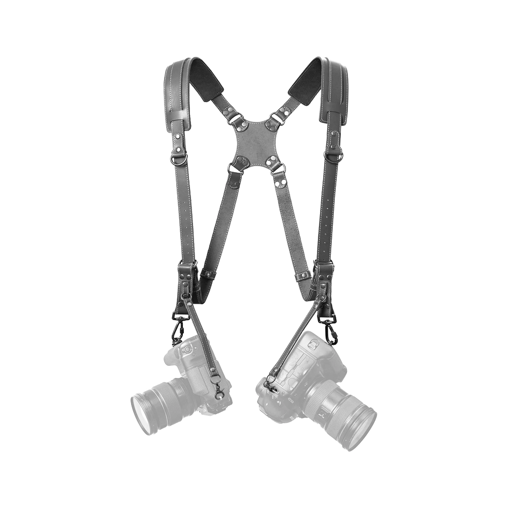 Leather Camera Strap for Two Cameras  SD2