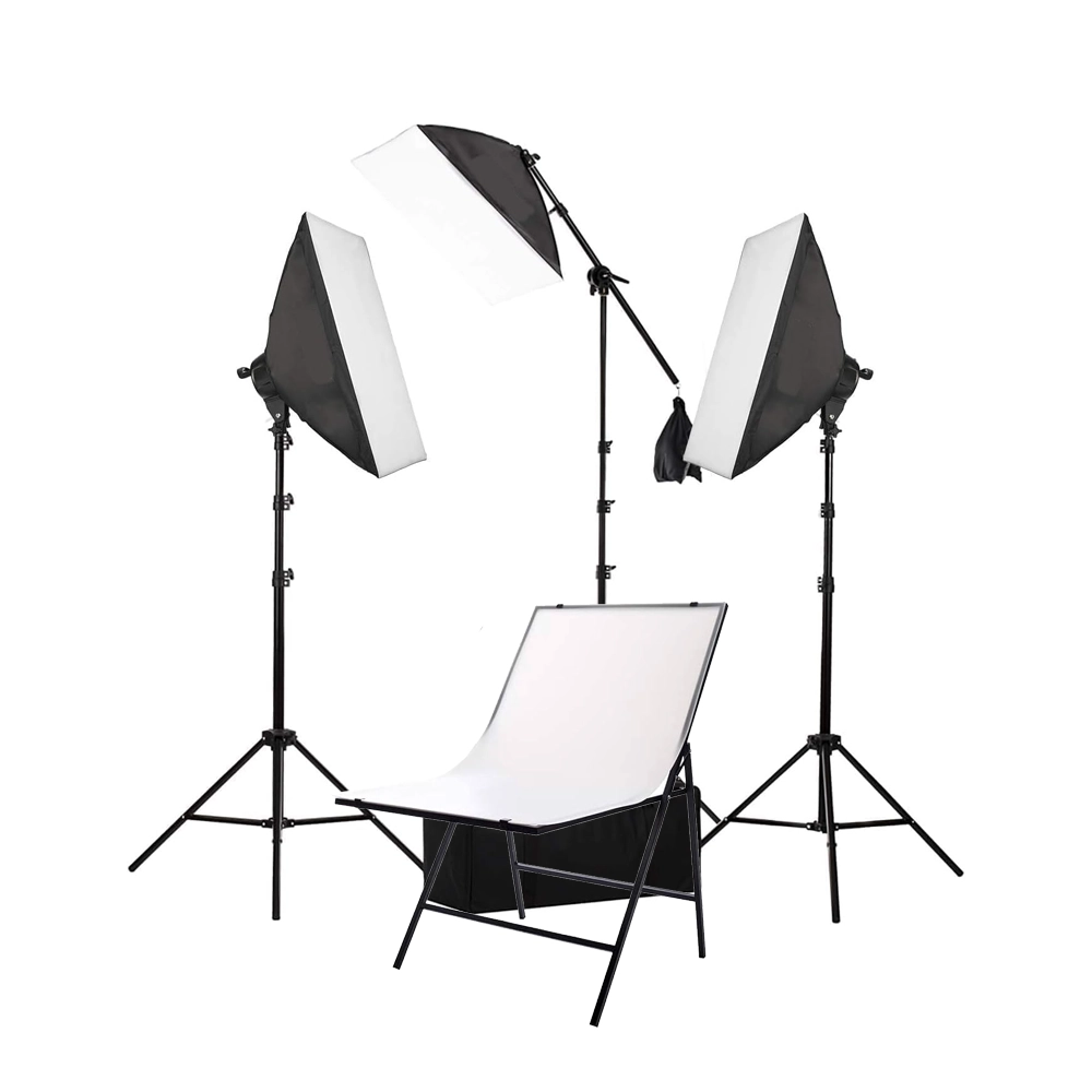 Studio Fill Light 85w Soft Box 50x70cm 3Kit & Still life Table /YC-RGXMM1-LK5