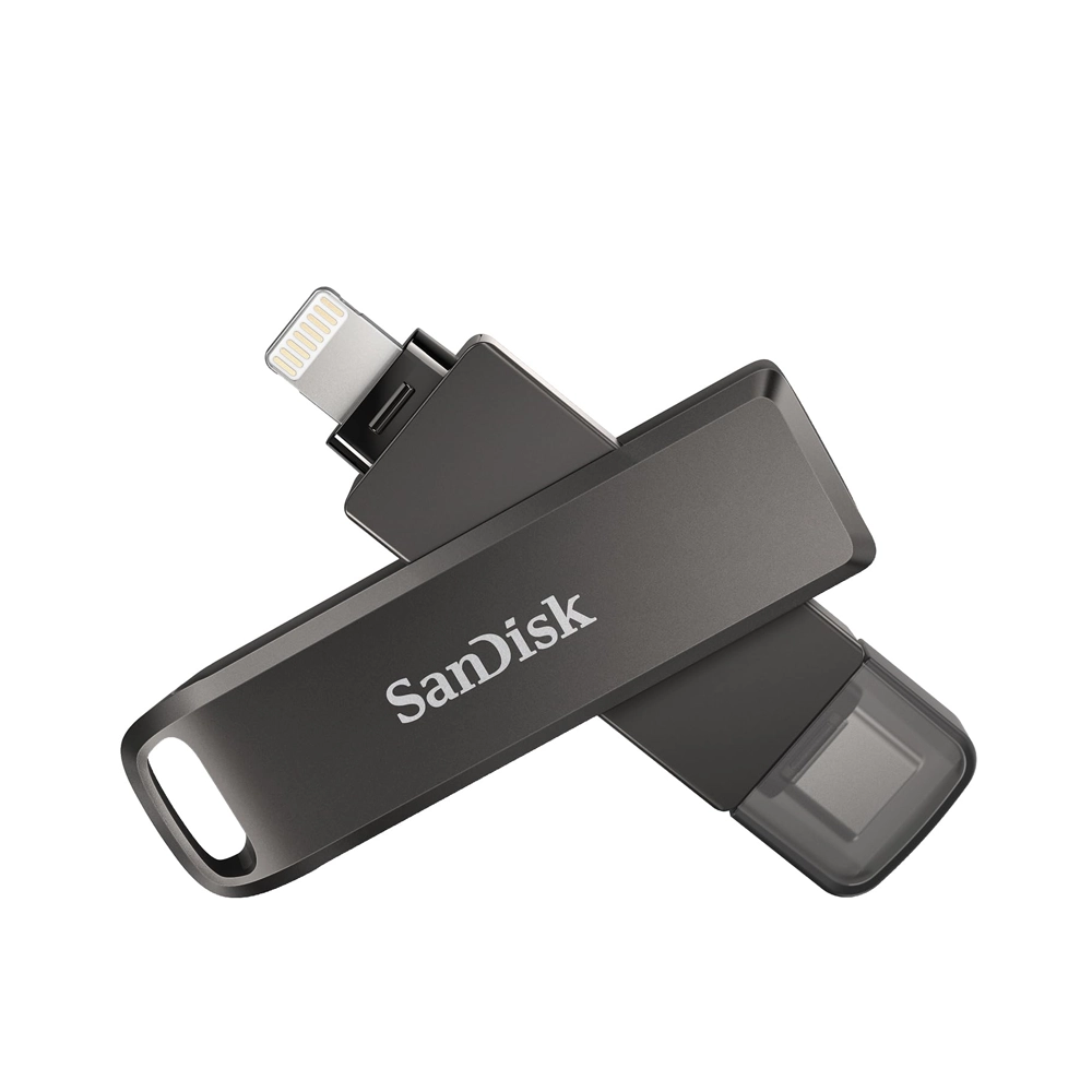 SANDISK  IXPAND FLASH DRIVE flip 128GB USB +lightning (IOS)