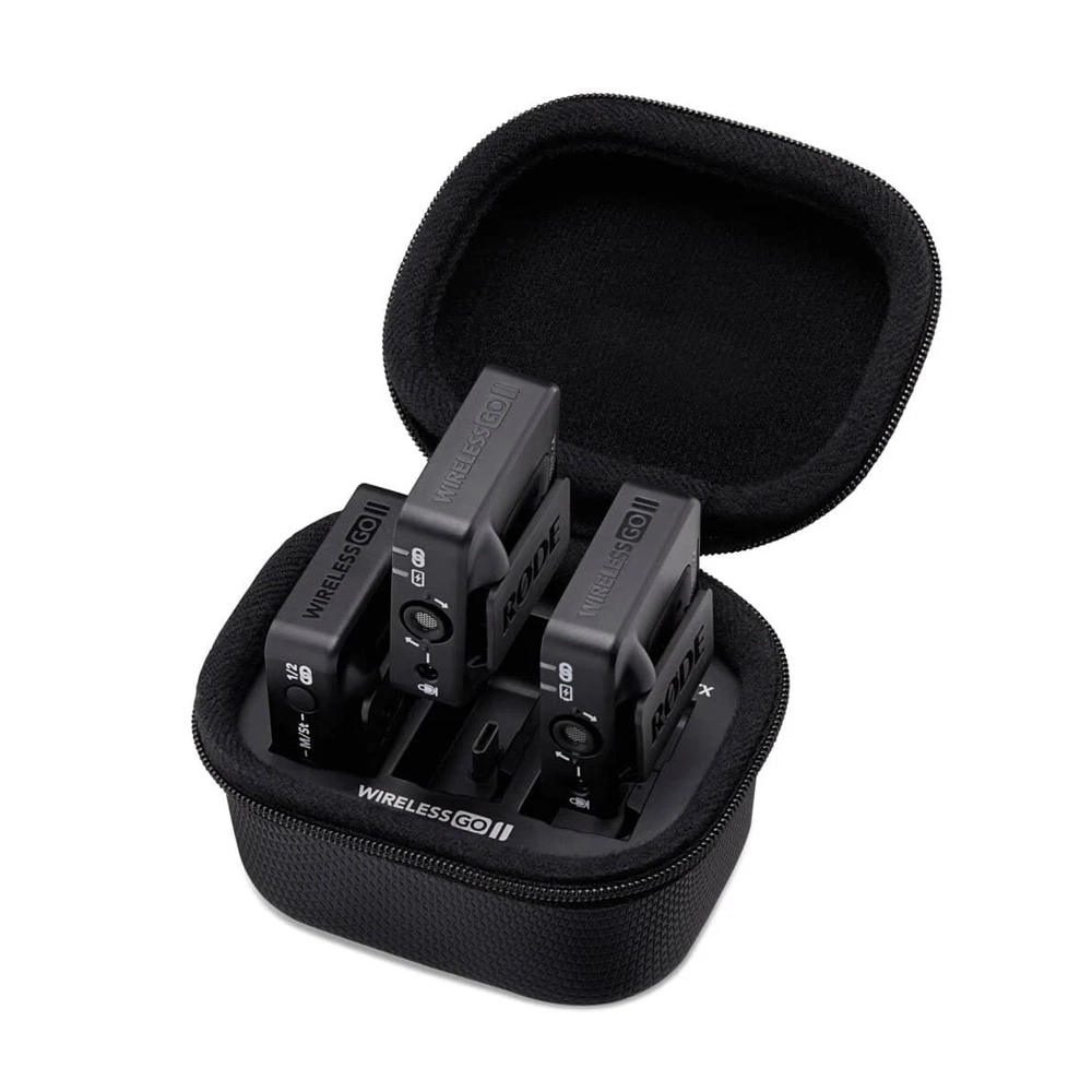RODE Wireless GO II 2-Person Compact Digital Wireless Microphone with Charging Case (Neck mic. Wireless)