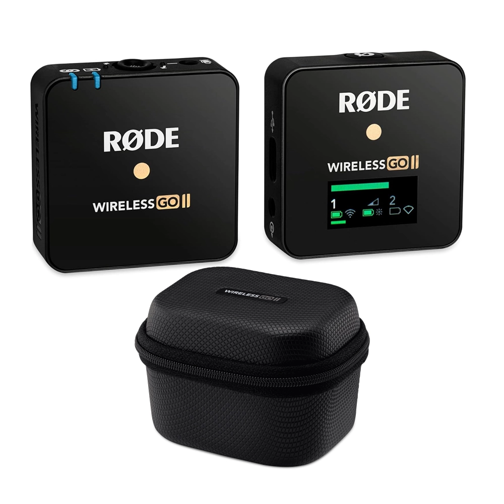 RODE Wireless GO II Single Compact Digital Wireless Microphone System with Charging Case (Neck mic. Wireless)