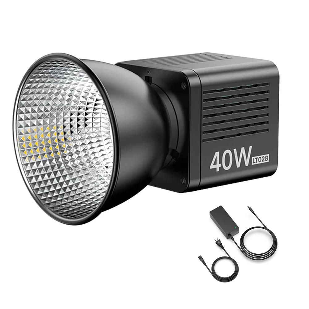 ULANZI LT028 Rechargeable Bi-Color COB Light 40W (L040GBBI)  with  power Adapter