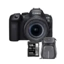 CANON EOS R6 II Mirrorless Camera RF 24-105 IS STM Kit& Memory Card & Backpack