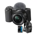 Sony ZV-E10 Mirrorless Camera with 16-50mm Lens& Memory Card& BackBag