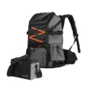 KF13.107 32L Pro Large Camera Backpack for 17" Laptop DSLR SLR Cameras, Anti-Theft Waterproof with Rain Cover, 54x34x24cm with 