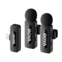 BOYA BY-V20 two person Wireless Lavalier Microphone for  Type C (Neck mic. Wireless)