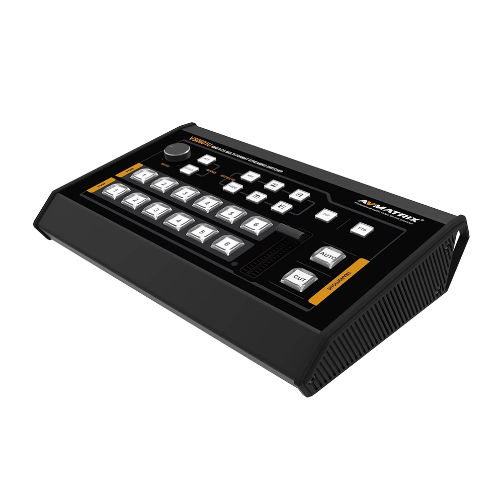 AVMATRIX Mini 6-Channel SDI/HDMI Multi-format Streaming Switcher - VS0601U
