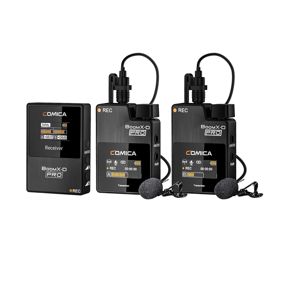 COMICA Boom X-D PRO D2 wireless Lavalier Microphone, for Camera