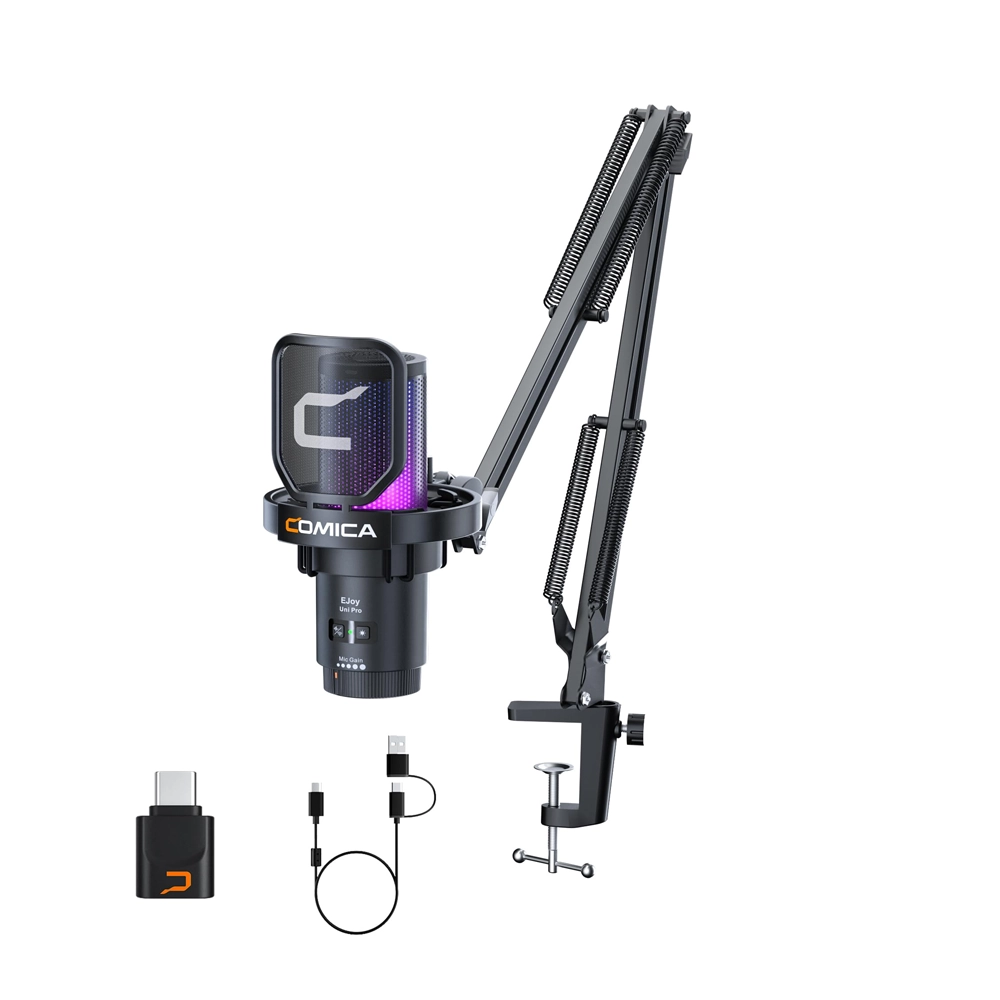 COMICA EJOY UNI PRO (A) RGB Cardioid Condenser Wireless USB Microphone