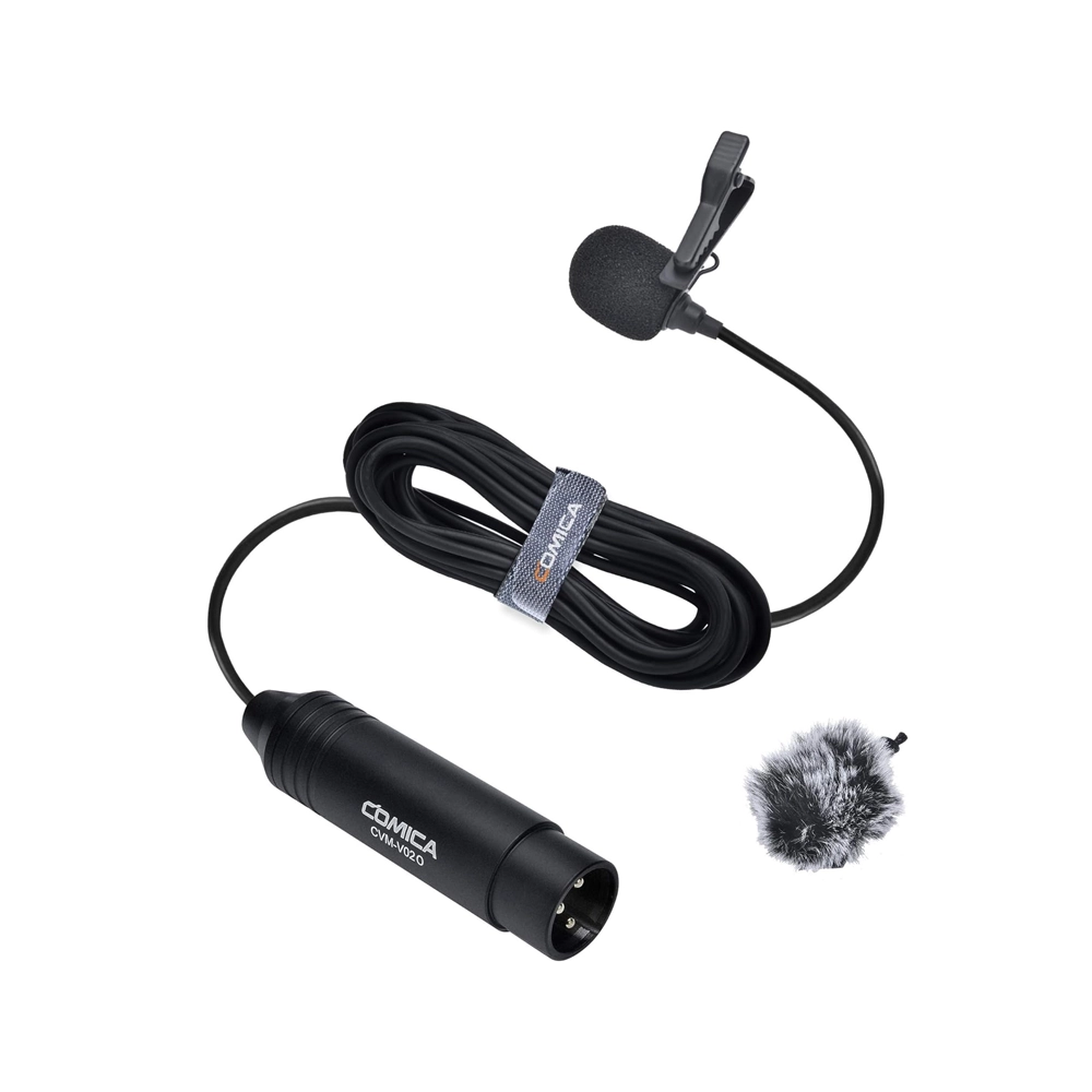 COMICA VO20 (4.5M) XLR 48v Phantom Power Lavalier Microphone