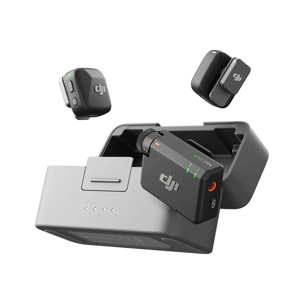 DJI MIC MINI Wireless Microphone 2PERSONES  for Type c, Camera (Neck mic. Wireless)