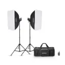 GODOX MS200-E 2KIT  Flash Studio Lighting