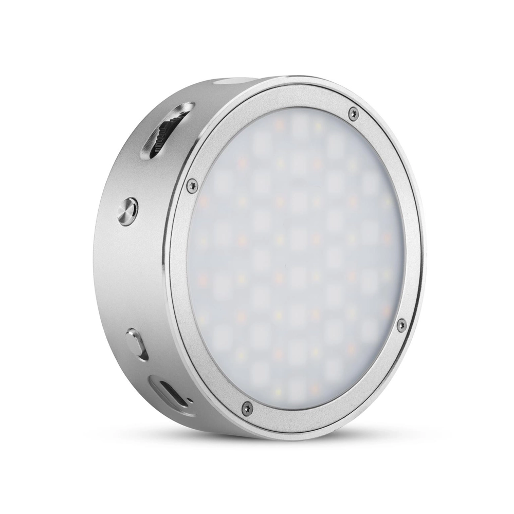 GODOX R1- Round Mini RGB LED Magnetic Light (Silver)