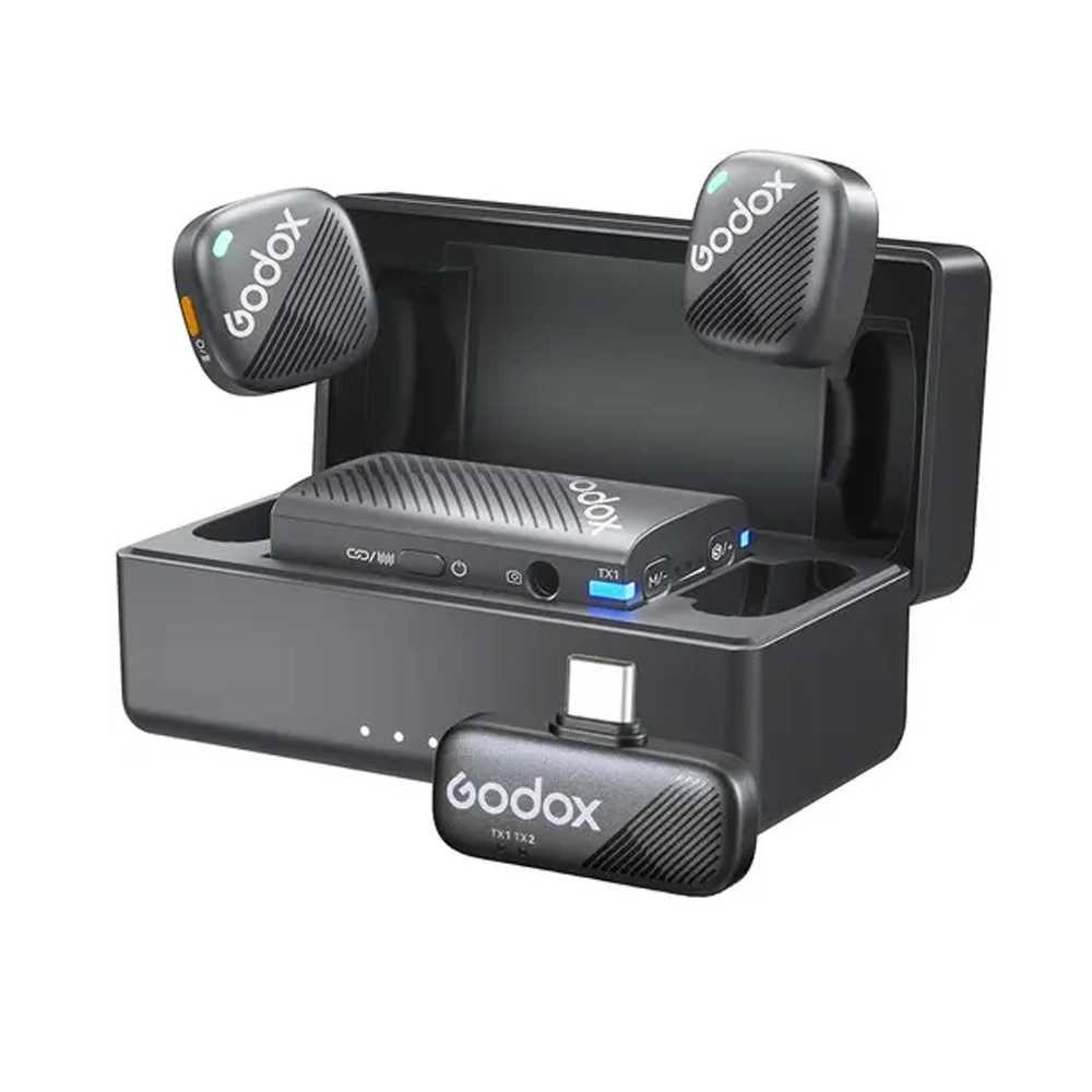 GODOX Cube-C kit2 2person All in one Wireless Microphone System for Cameras and Mobile Devices