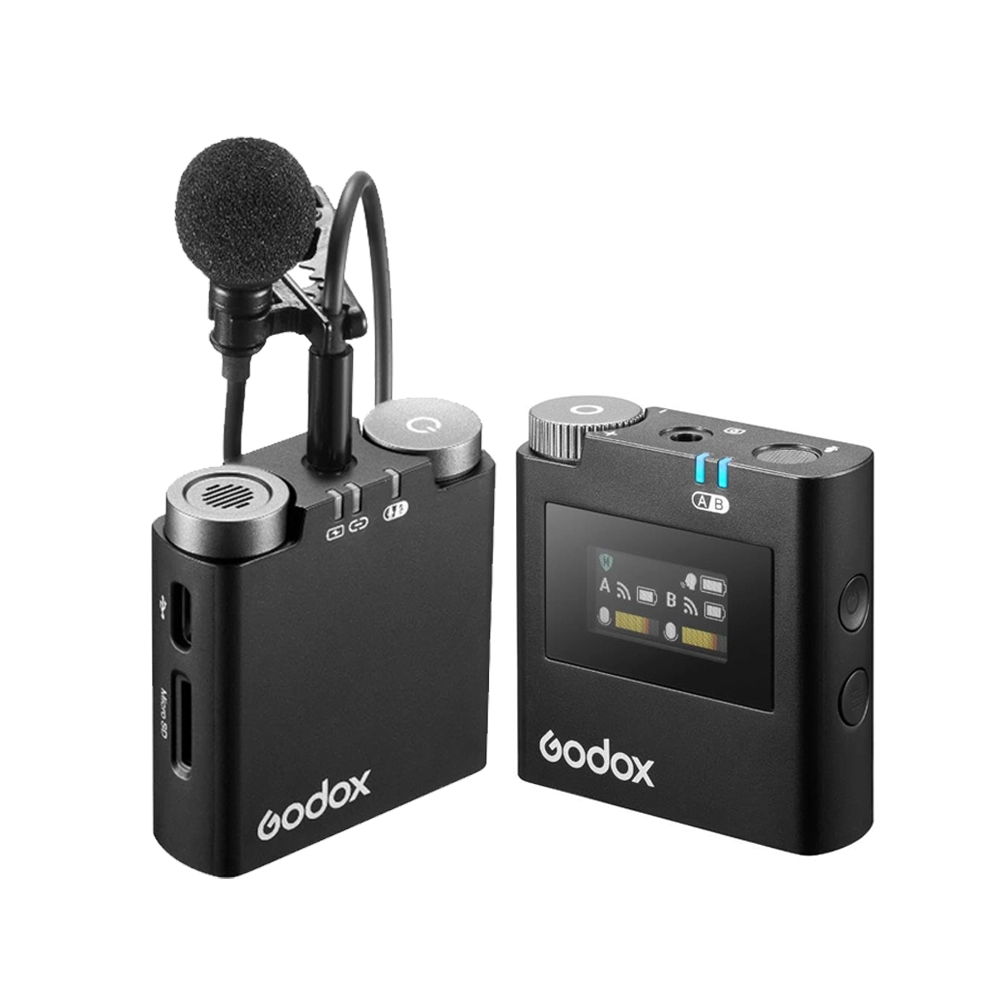 GODOX Virso S M1 Wireless Microphone System for Sony Cameras and Smartphones (2.4 GHz) (Neck mic. Wireless)