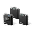 GODOX Virso S M2 2-Person Wireless Microphone System for Sony Cameras and Smartphones (2.4 GHz) (Neck mic. Wireless)