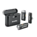 GODOX WES1 KIT2 2-Person Wireless Microphone System for Lightning Devices (2.4 GHz) (Neck Mic.)