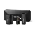 Godox MoveLink Mini LT kit2 2-Person Wireless Microphone System for Cameras &Lightning Mobile  2.4 GHz,  (Neck mic. Wireless)
