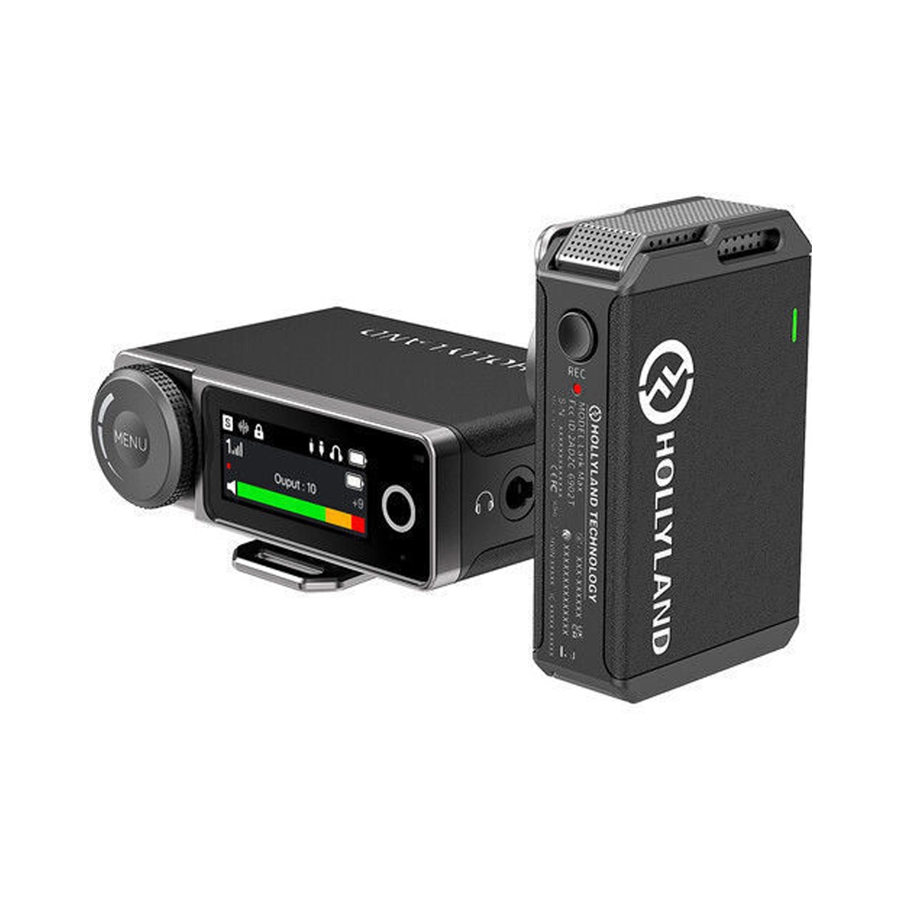 HOLLYLAND LARK MAX Solo Wireless Microphone System (2.4 GHz, Black) (Neck mic. Wireless)