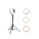 JMARY FM-536A Ring Light (25cm) Bi-coloe LIVE LED (40w) with Light Tripod