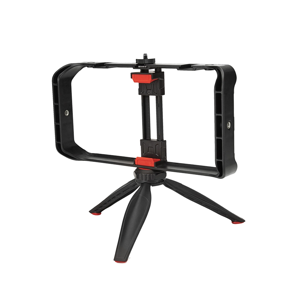 JMARY MT33 Vlogging Filmmaking Cage Stabilizer Grip Tripod Mount Video Rig Kit mobile phone holders