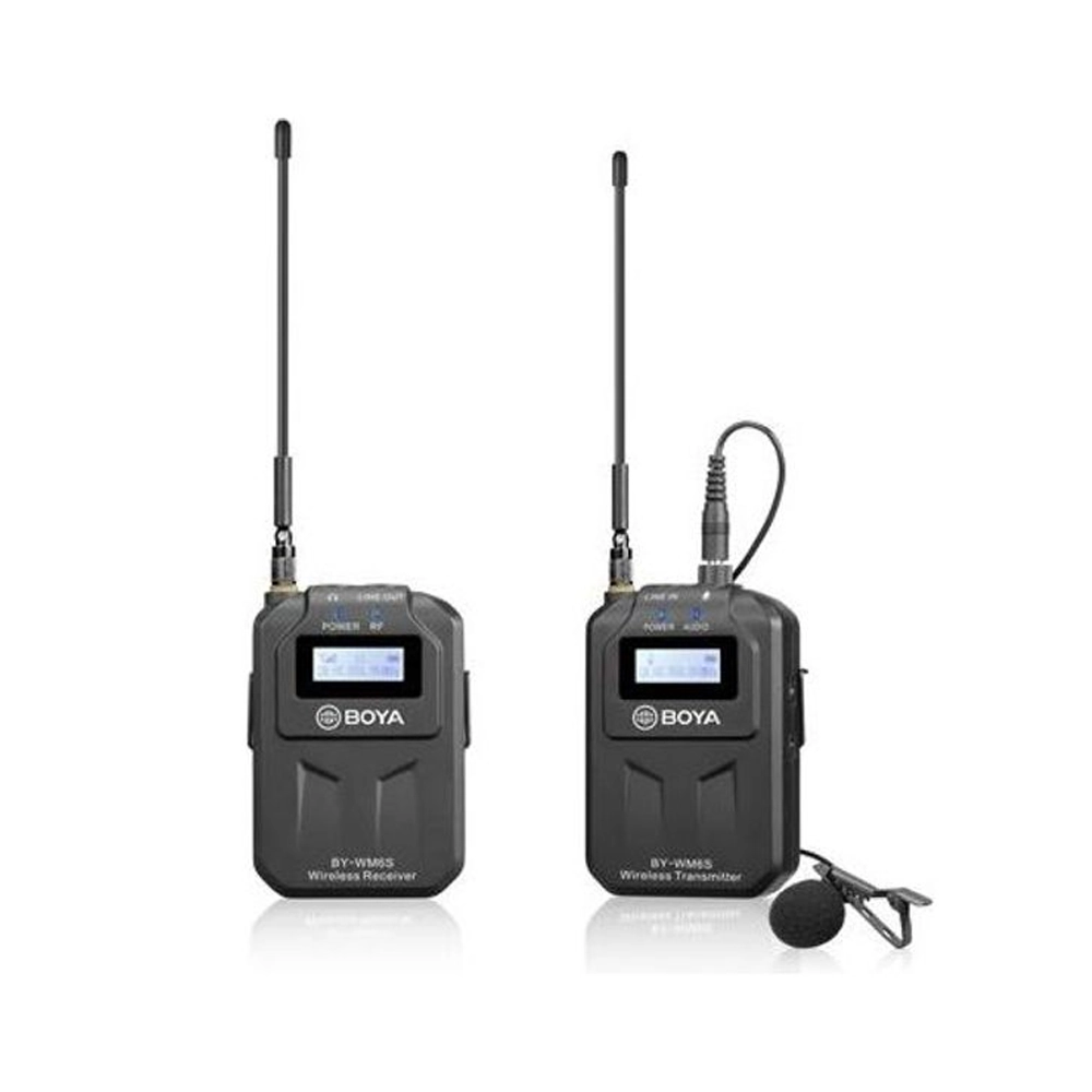 BOYA BY-WM6S Camera-Mount Wireless Omni Lavalier Microphone System (556 to 576 MHz) (Neck mic. Wireless)
