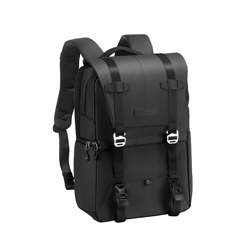 KF13.087AV6 Multifunctional DSLR Camera Travel Backpack 45x30x20cm( All Black )