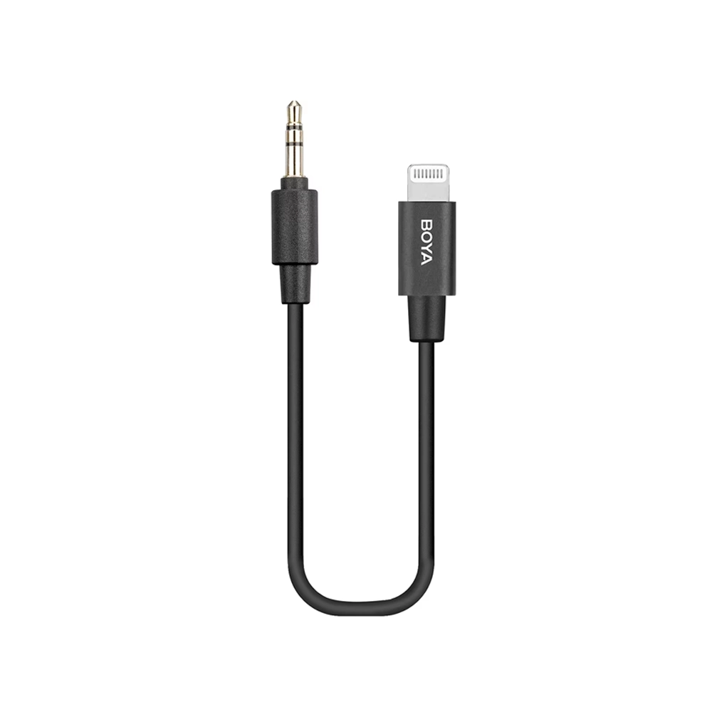 BOYA BY-K1 3.5mm TRS Male to Lightning Adapter Cable (iphone,Ipad) 29.5cm