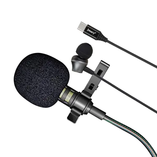 [JMARY] JMARY MC-R6 Professional Type-c lavalier microphone with earphone