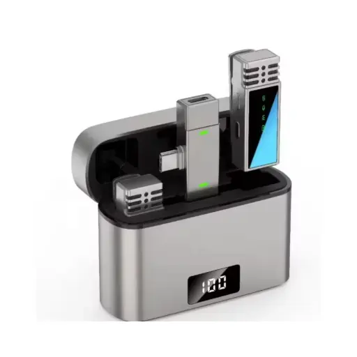 [JMARY] JMARY MW-15 Dual Wireless  Microphone for Type C  (Neck mic. Wireless)