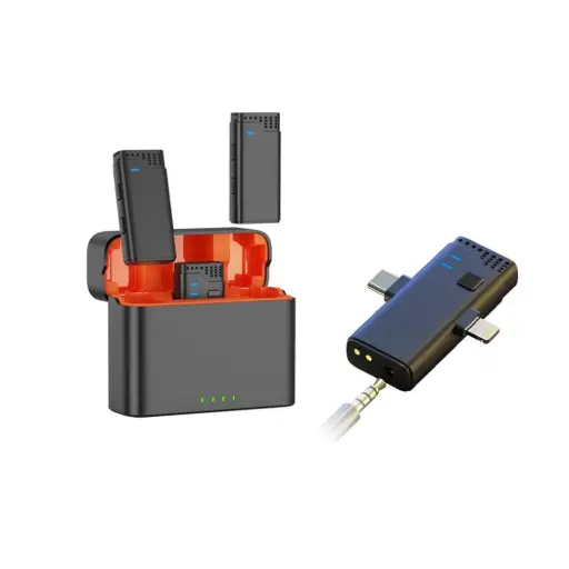 [JMARY] JMARY MW-16 2.4G Wireless Microphone for iPhone ,Type c & Camera (Neck mic. Wireless)